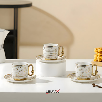 Cup & Saucer Set – 6 PCS