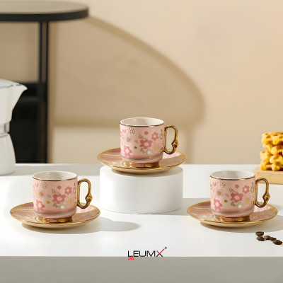 Cup & Saucer Set – 6 PCS