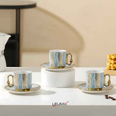 Cup & Saucer Set – 6 PCS