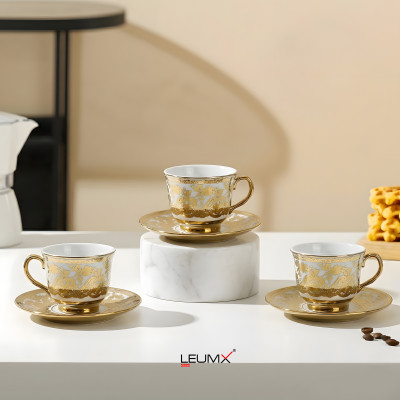 Cup & Saucer Set – 6 PCS