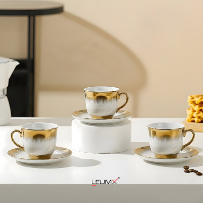 Cup & Saucer Set – 6 PCS