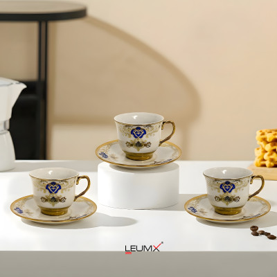 Cup & Saucer Set – 6 PCS