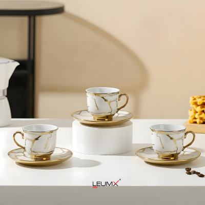 Cup & Saucer Set – 6 PCS