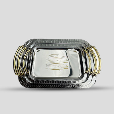 Tablett mit 3 Platten I 1505D