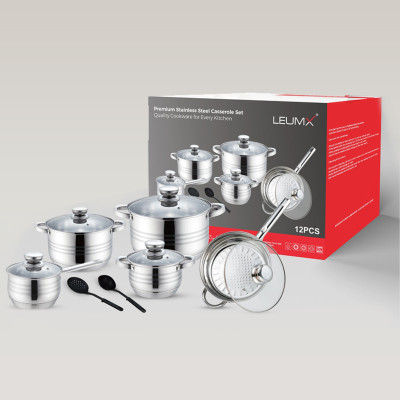 مجموعة أواني الطهي 12 قطعة I SET12