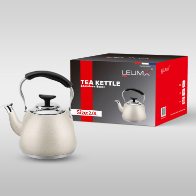 Theepot 2.0L MET FILTER WITTE KLEUR