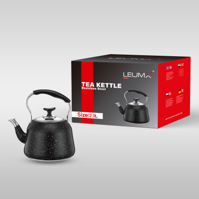 Theepot 2.0L MET FILTER ZWART KLEUR