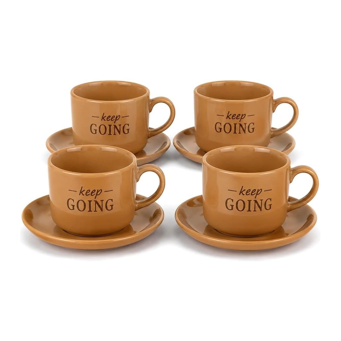 Großes Tassen-und-Untertassen-Set 4+4 — 540-7 · Trinkgefäße