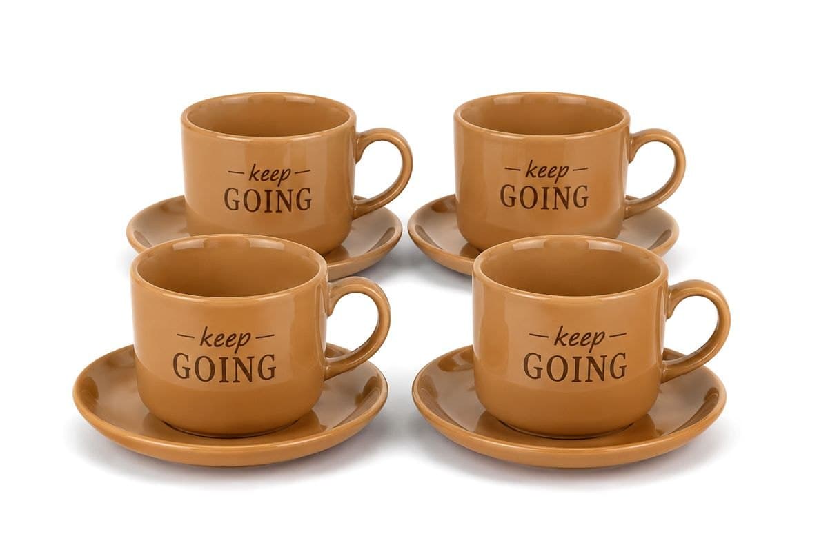 Großes Tassen-Set 4+4 — 540-7 · Trinkgefäße