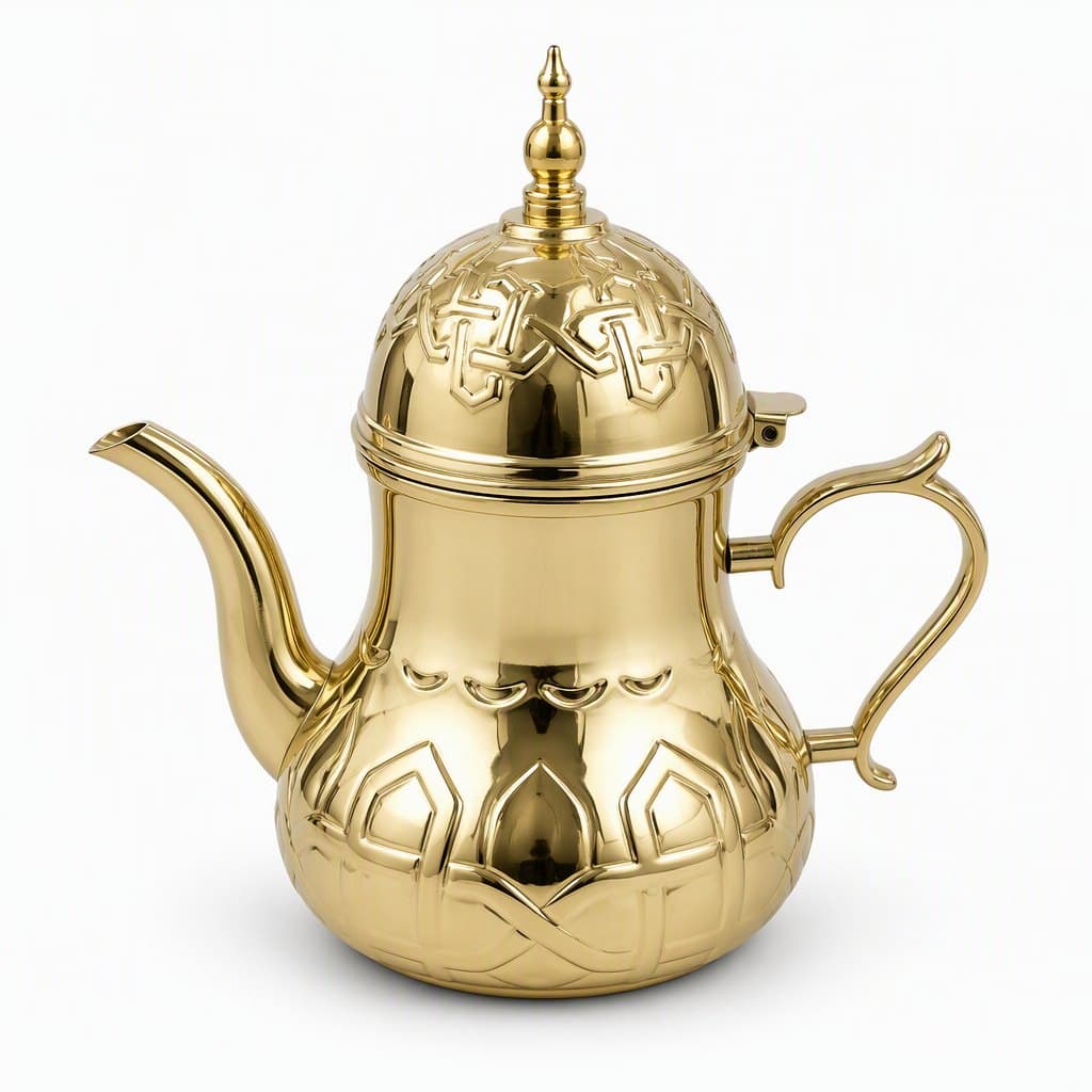 Stainless Steel Teapot 1.6 L — Design 3 · Drinkware