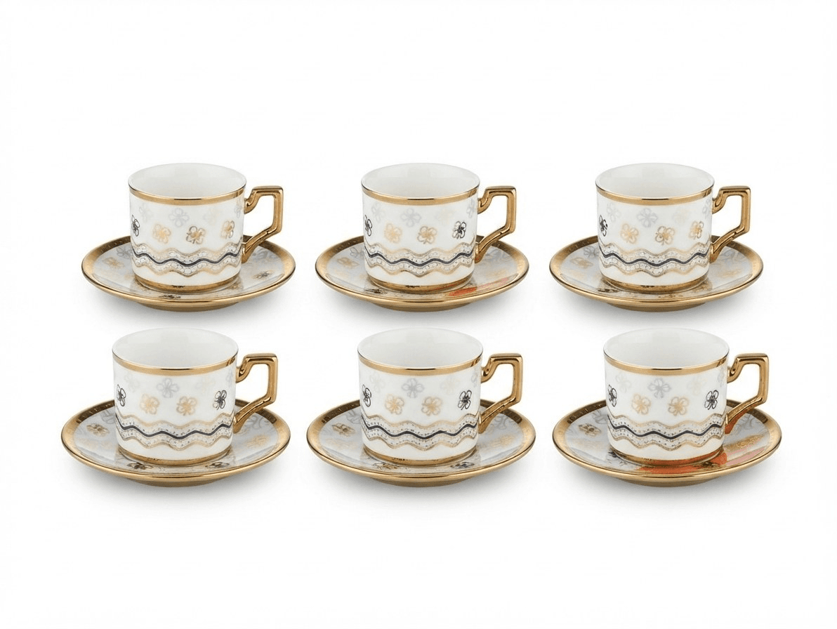 Coffee cup set 6+6 · Drinkware