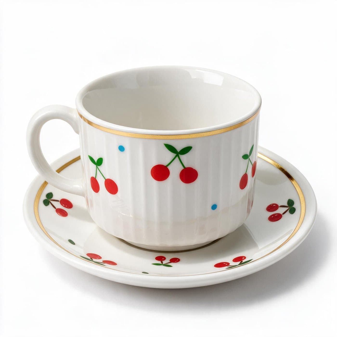 12-Pc Cup & Saucer Set (6+6) — Design 3 · Drinkware