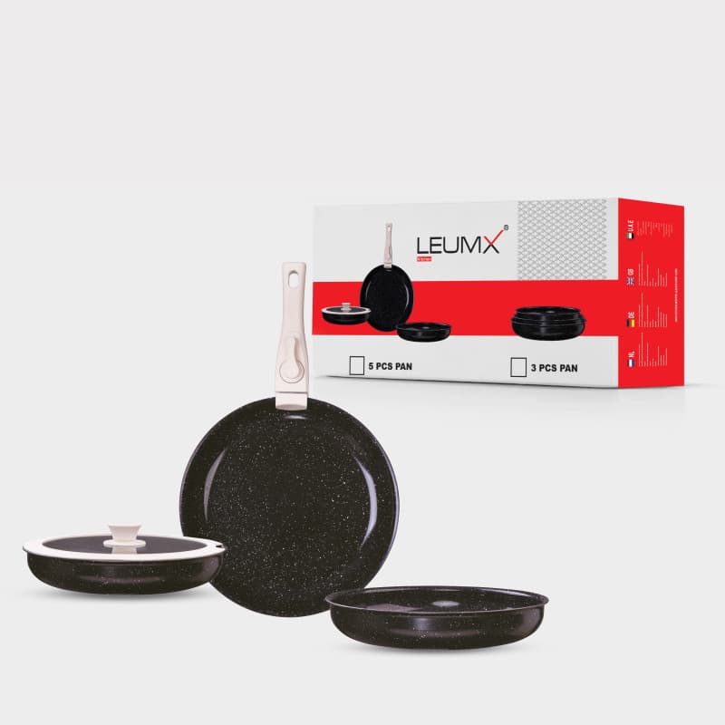 Leumx 5 pcs set black · أدوات المطبخ