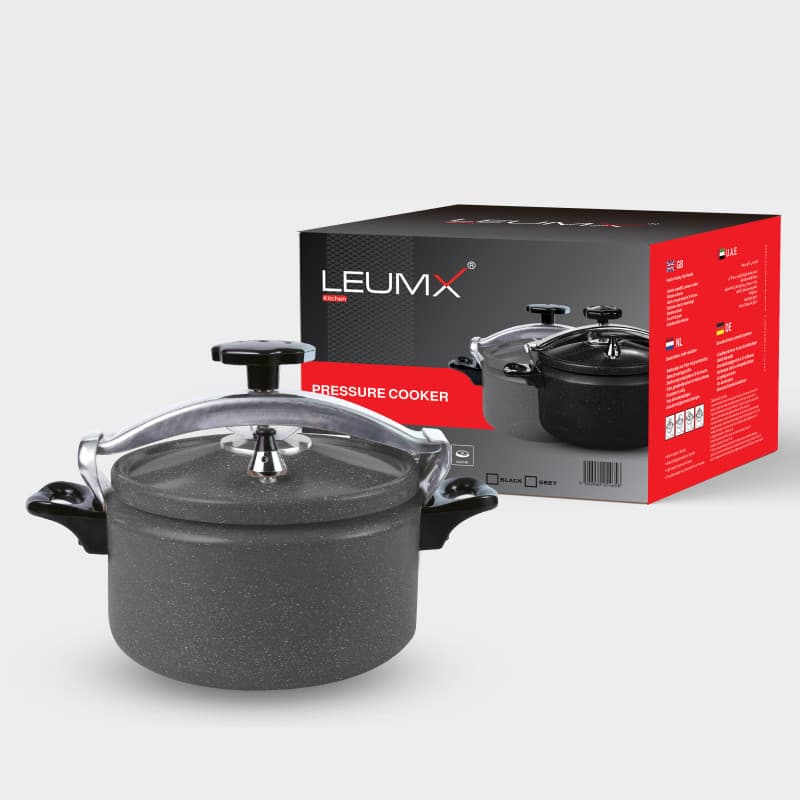 Leumx pressure cooker grey 9 L · Kitchenware