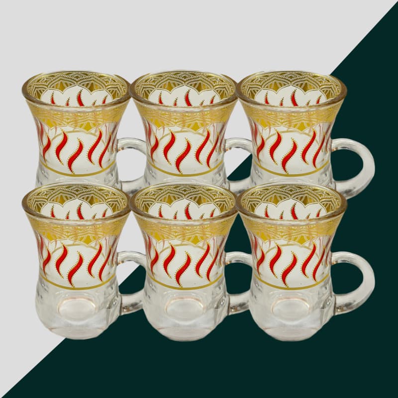 Tea cup set 6 pcs · Drinkware