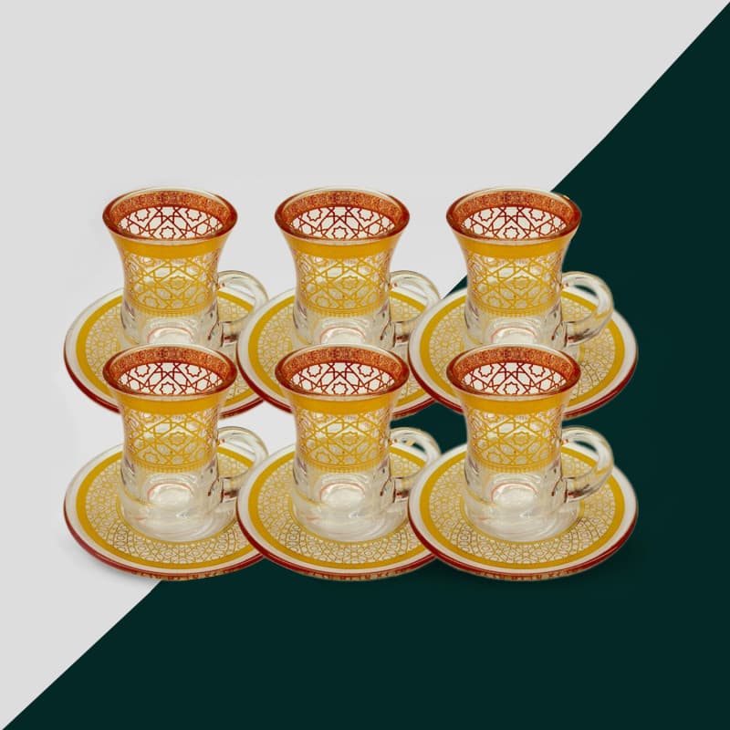 Tea cup set 6 pcs · Drinkware