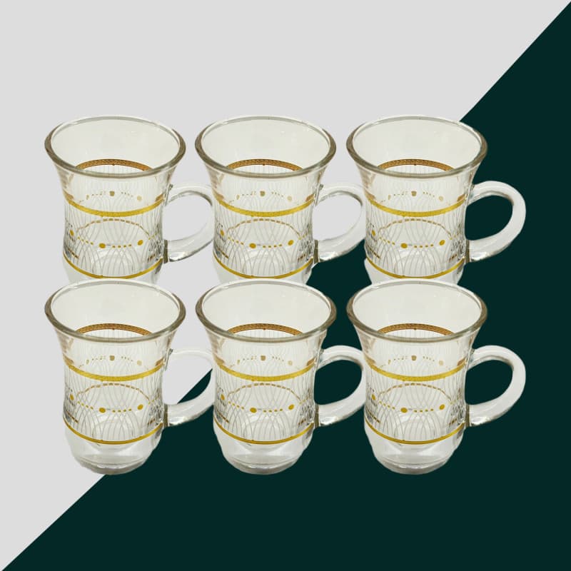 Tea cup set 6 pcs · Drinkware