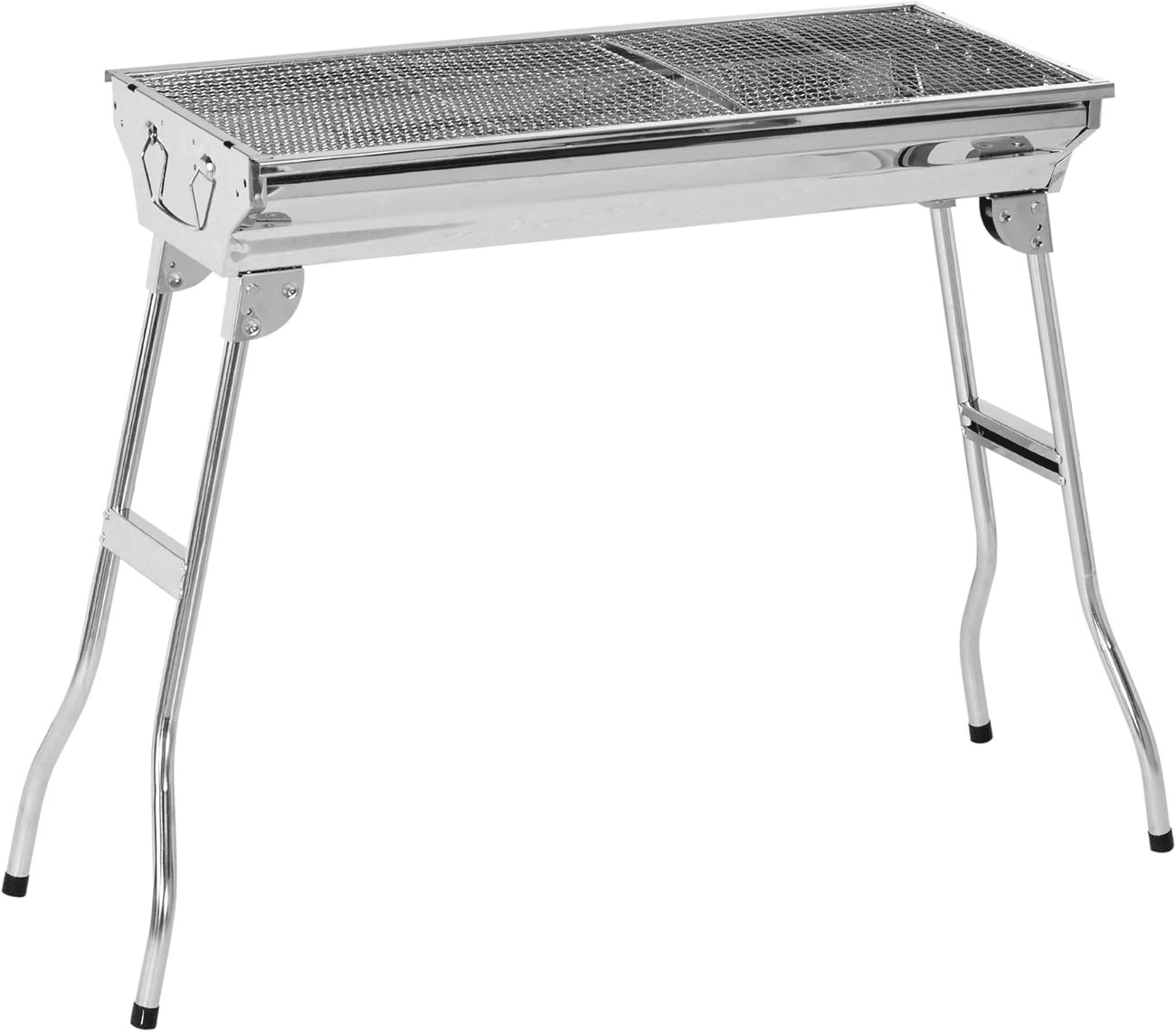 Houtskoolbarbecue zilver 69x32,5x64 cm · Huishoudelijke apparaten