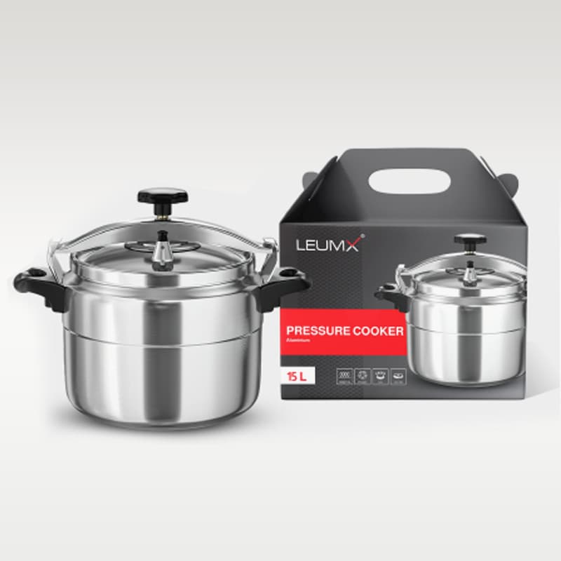 Snelkookpan 15 L zilver · Keukengerei